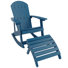 Aurthur Outdoor Adirondack Chair With Ottoman
