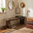 55.1" Solid Wood Bench, Rustic Entryway Bench