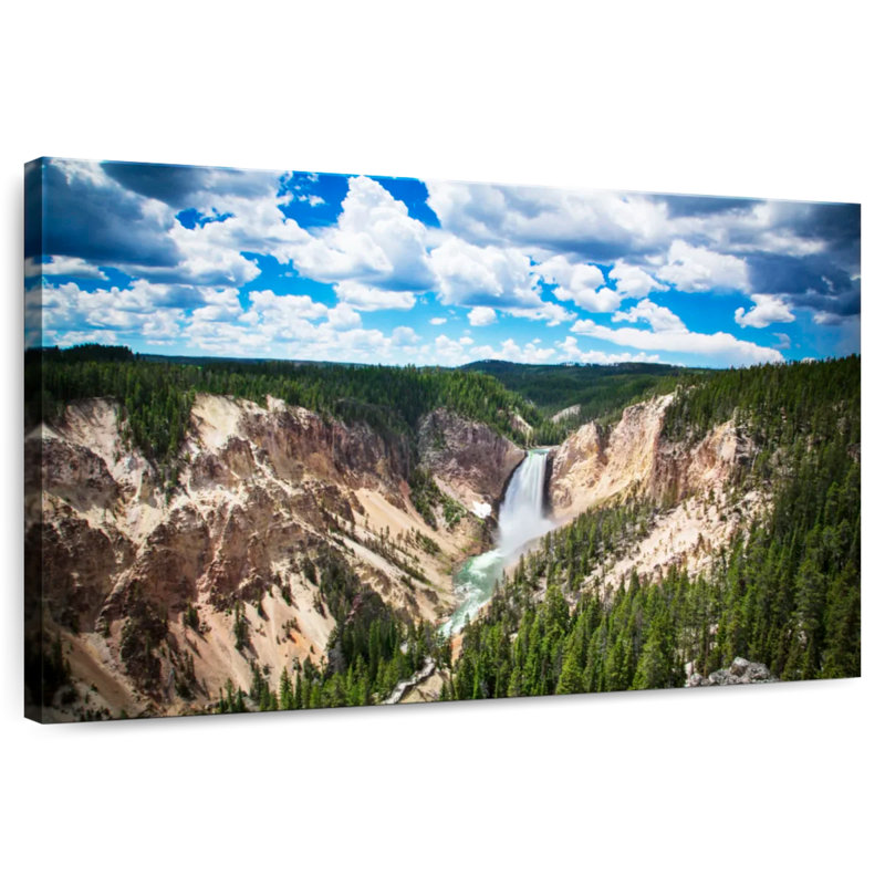 Alvord Yellowstone Lower Falls, H 34 po x l 51 po