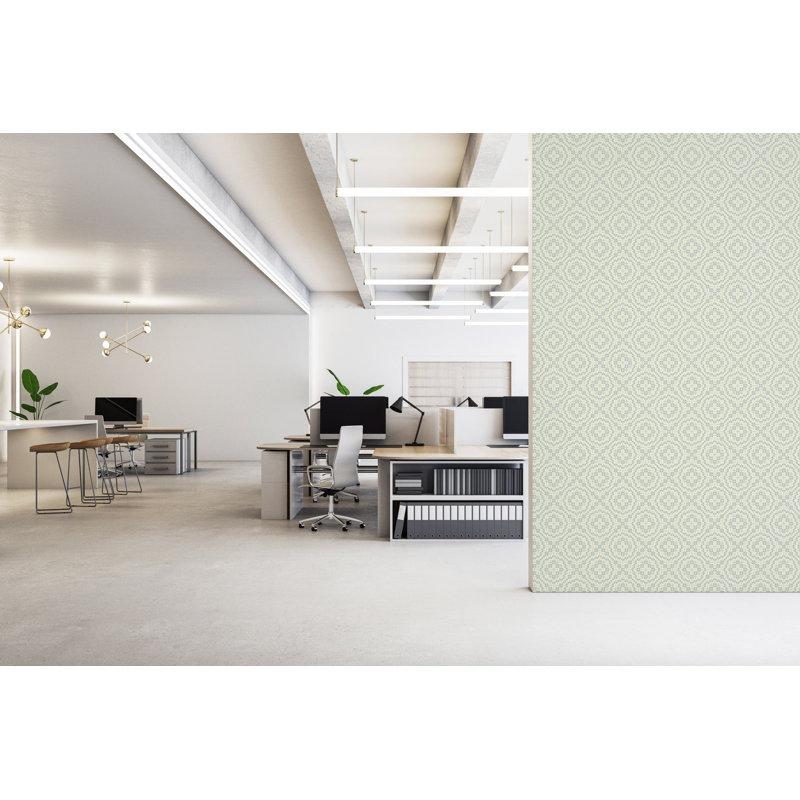 Echo Tile - Wallpaper, Sage, Self-Adhesive, Paper