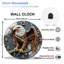 Horloge murale aigle 2 po