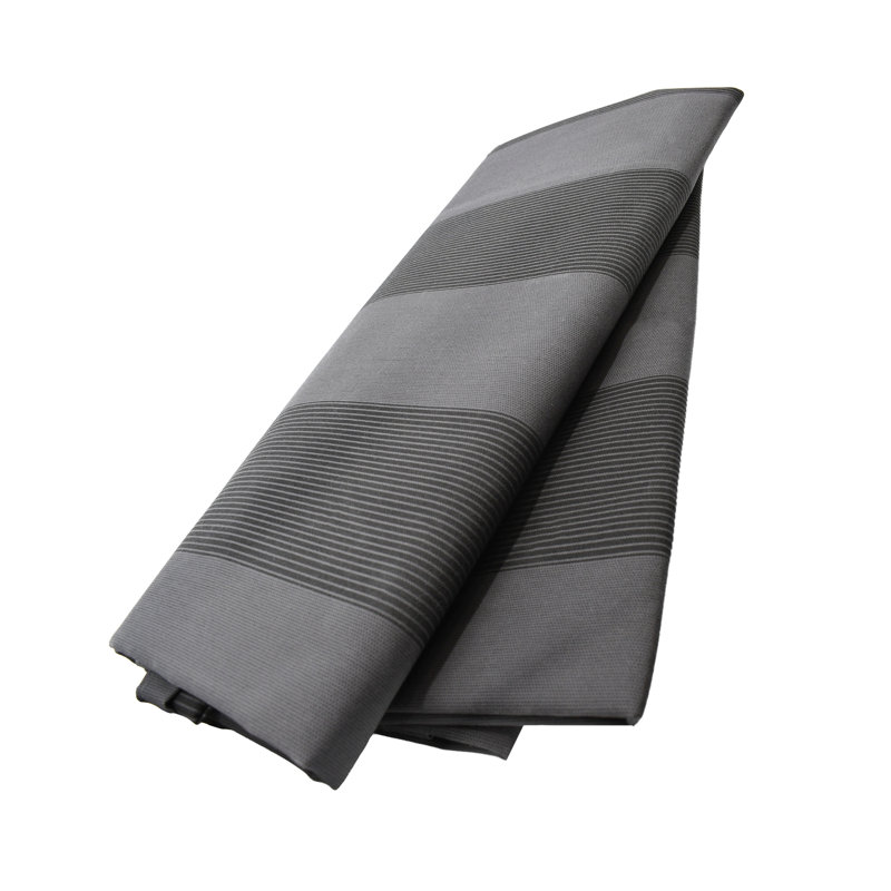 Fabric Replacement For ALEKO Full Cassette Awning – Italian Series – Grigio (), Black/Gray, 1" H x 120" W x 96" D, Striped