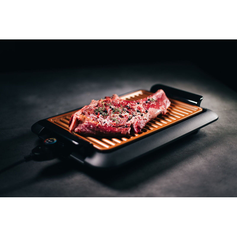 Barbecue électrique d'intérieur sans fumée en acier Gotham