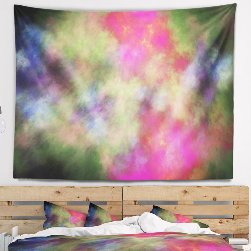 Tapisserie bleu ciel starry abstract, H 50 po x l 60 po