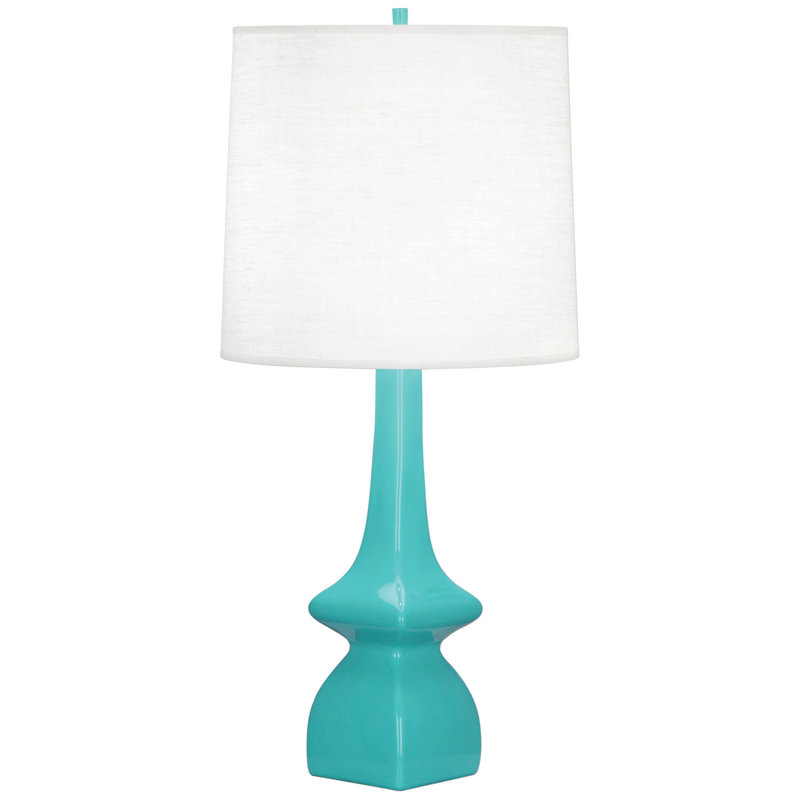 Jasmine Ceramic Table Lamp, Egg Blue