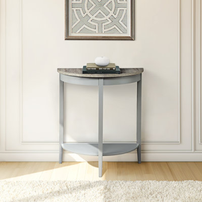 Justino Natural Oak & Grey Finish Console Table