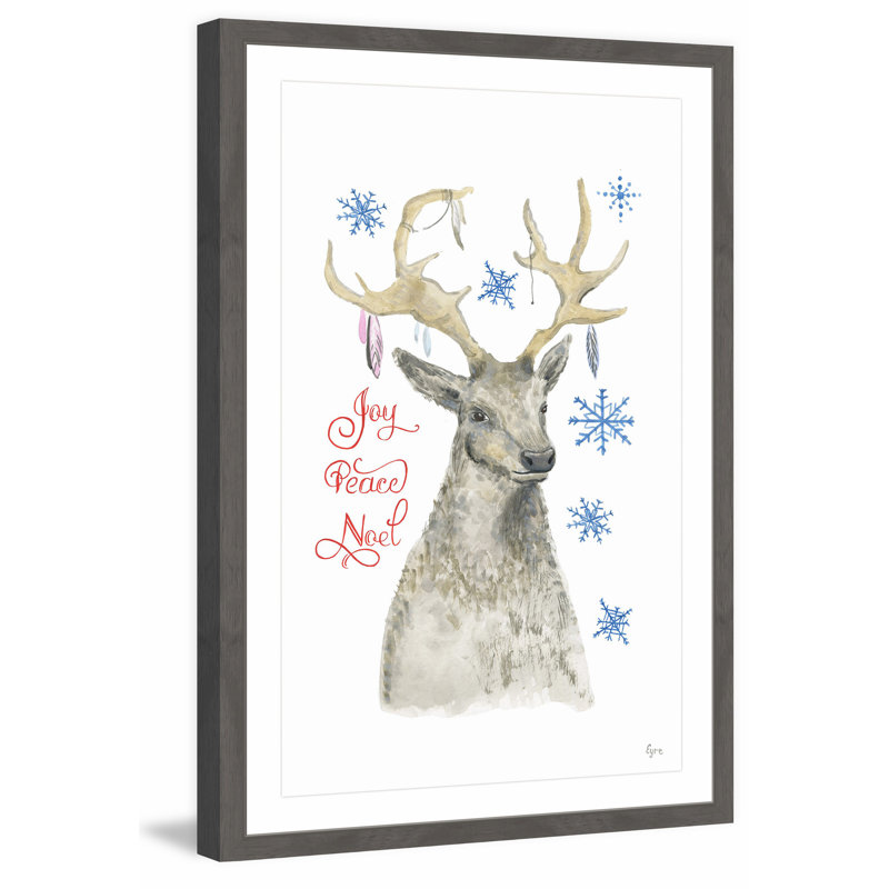Boho Deer by Eyre Tarney - Single Picture Frame Painting, 46 cm H x 30 cm W
