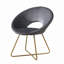Fauteuil d'appoint en velours-1322290643