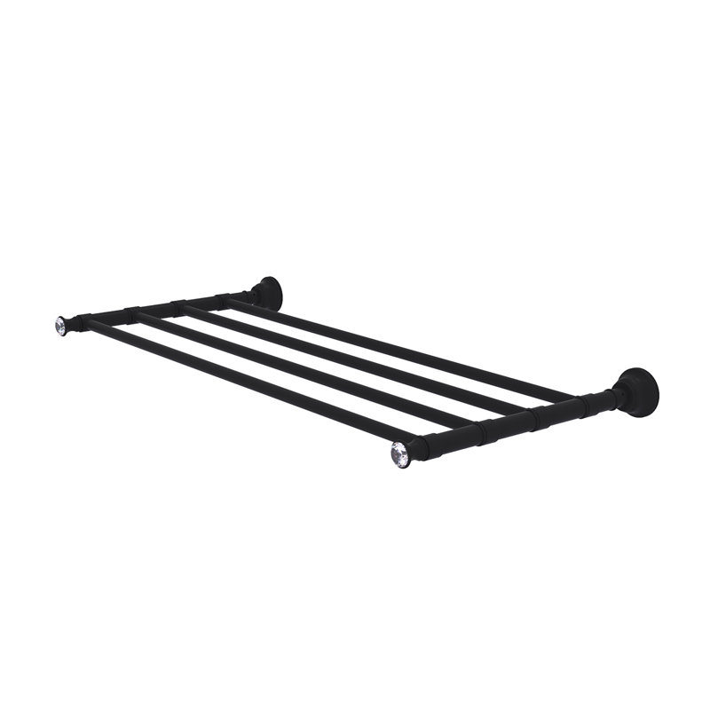 Porte-serviettes mural Freyja, Noir mat, H 2 po x l 32 po x P 12,7 po