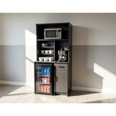 Bureau pour salle de pause café - Armoire / bar à rafraîchissements