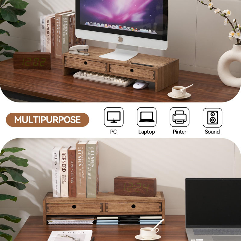 Manufactured Wood Monitor Stand