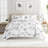  Down Alternative Magnolia Grey Patterned Comforter Set-59334086