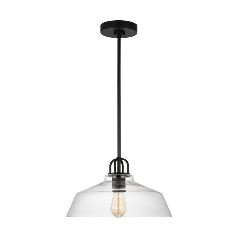 Payton Pendant, Midnight Black, 8.38" H x 15" W x 15" D