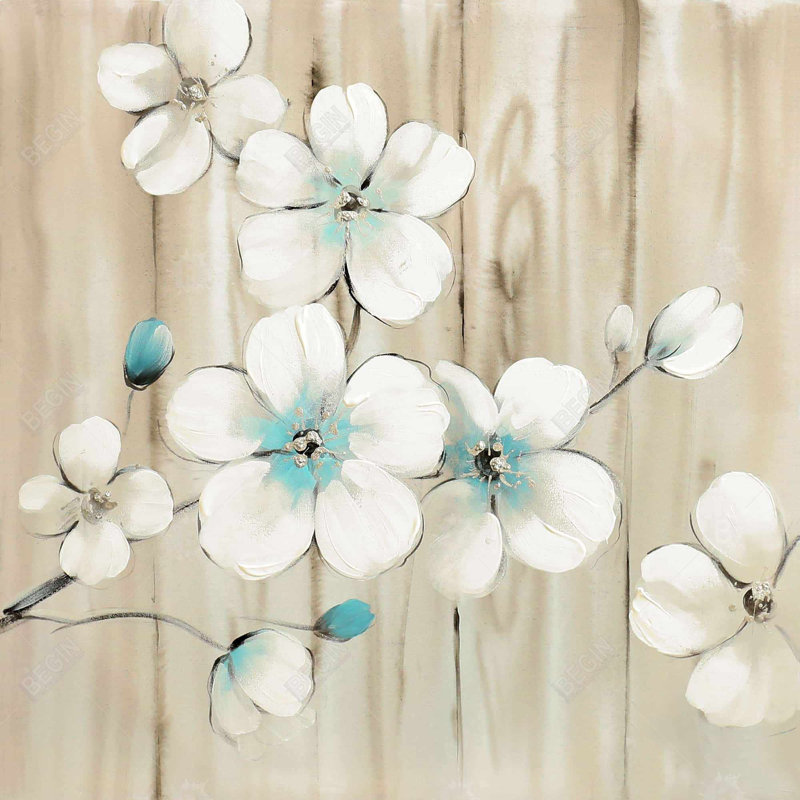 "Fleurs de cerisier en blanc"