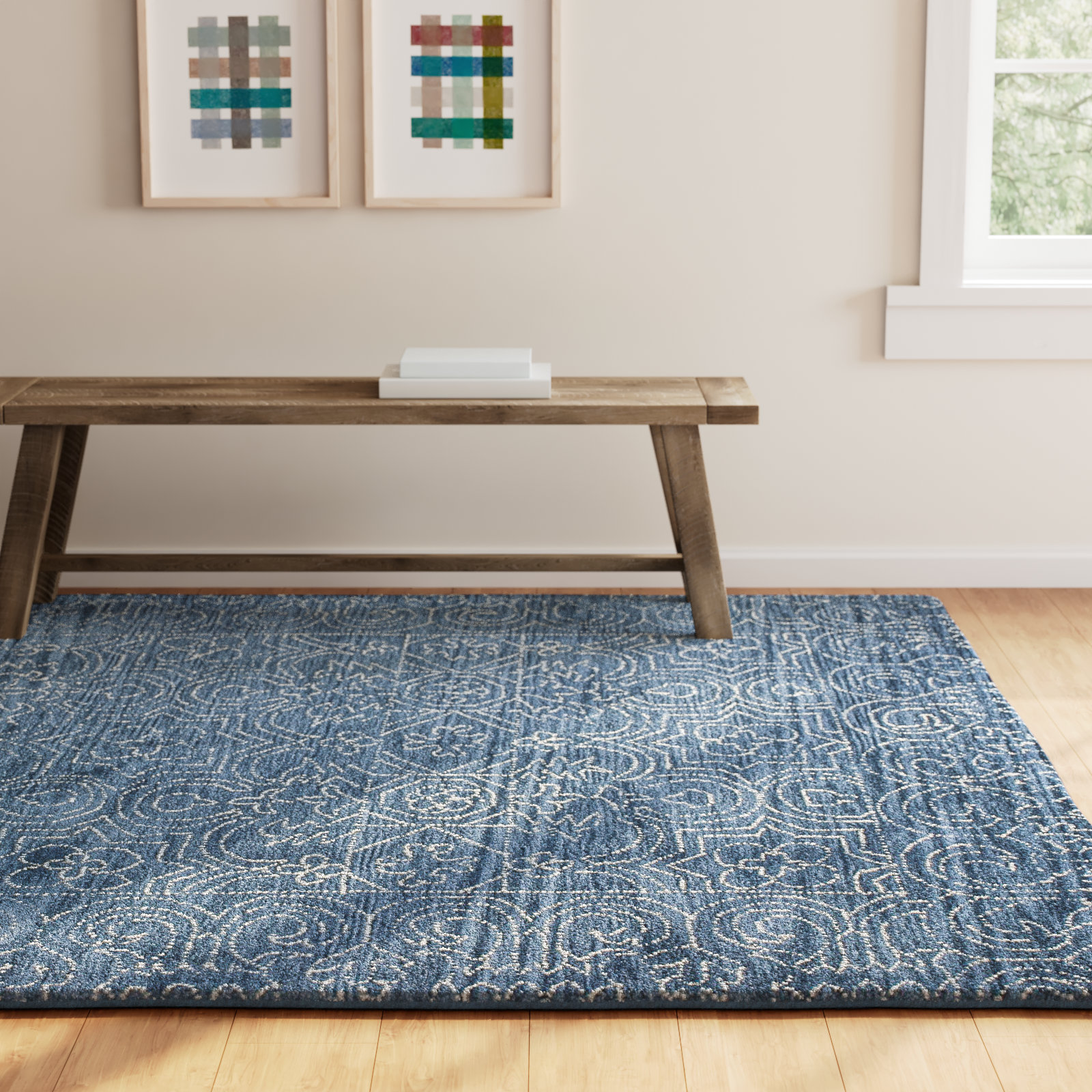 Evers Handmade Wool Rug, Rectangle 8'6" x 11'6"