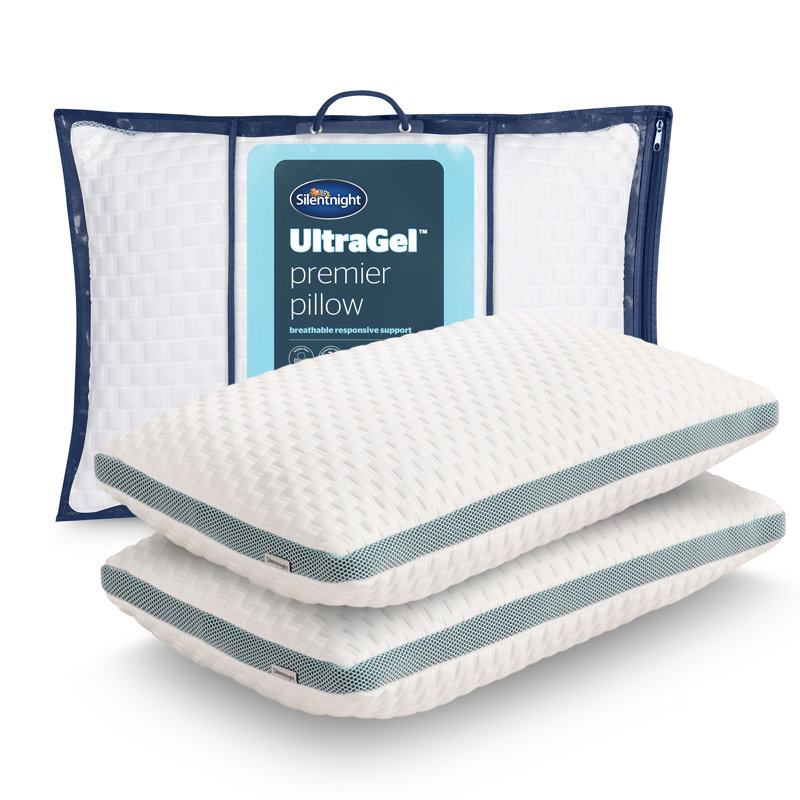 Silentnight Ultragel Premier Pillow Pair, Breathable and Responsive Support