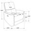 Fauteuil inclinable et oscillant Trask Orange brûlé