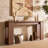 68" Extra Long Console Table - Farmhouse Narrow Entryway Hallway Sofa Table for Living Room , Walnut-469996110