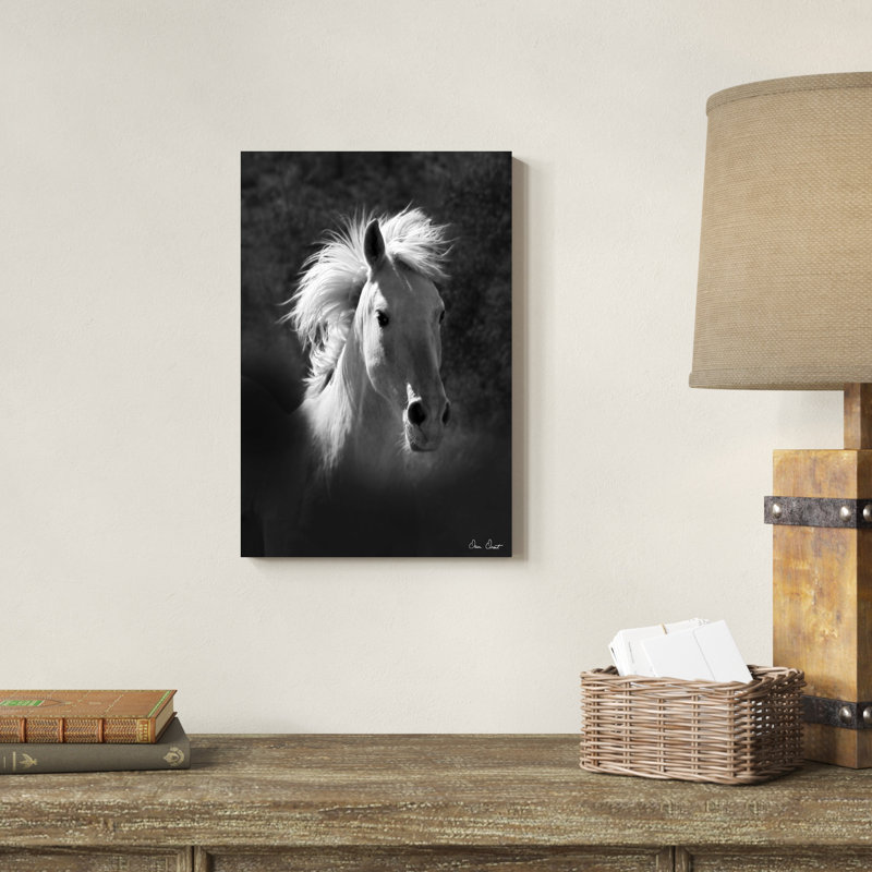 Portrait de cheval V, H 18 po x l 12 po x P 1,25 po