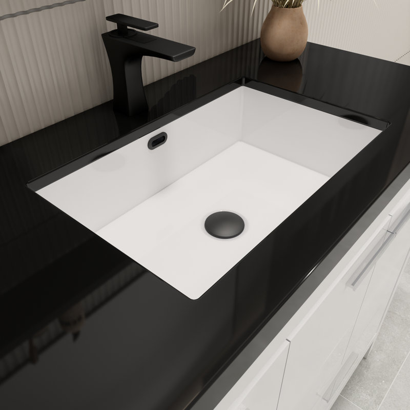 Ensemble de meuble-lavabo simple 42 po Eolia, Blanc très luisant