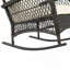 Chaise berçante en crème et noir