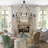 16 - Light Dimmable Wagon Wheel Chandelier