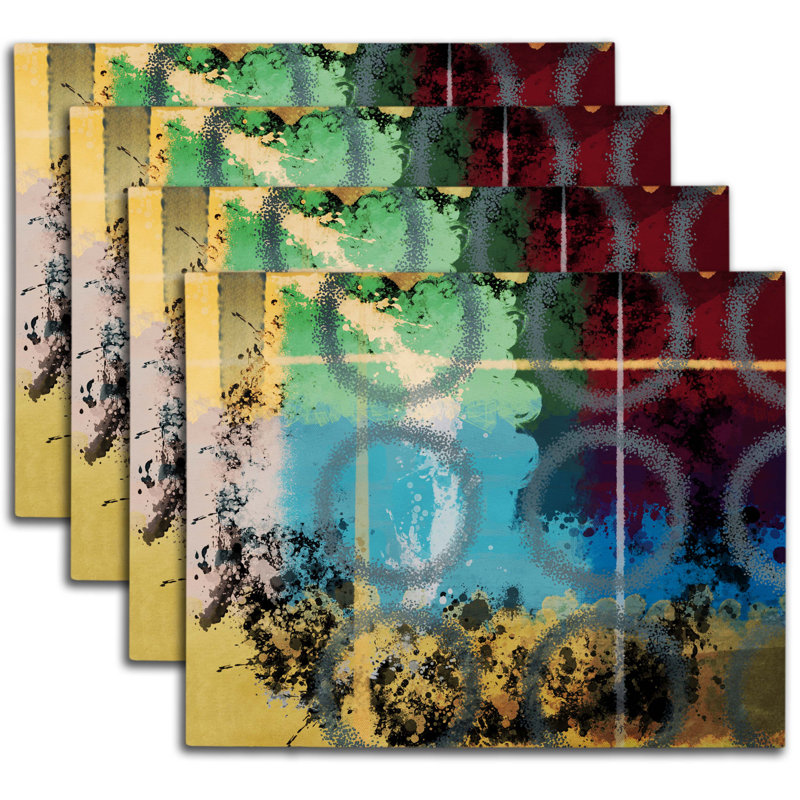 Polyester Abstract Rectangle Placemat