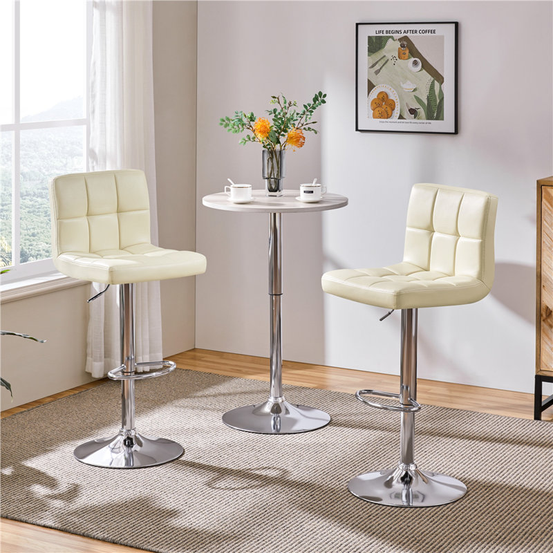Tabouret de bar Chandresh, Beige
