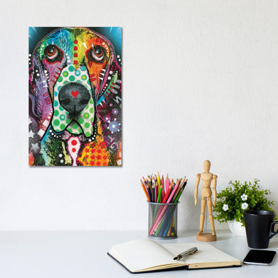 Coonhound by Dean Russo - Wrapped Canvas Print