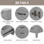 Base de meuble-lavabo de salle de bain gris 36 "avec tiroirs, cadre en panneau de fibres à densité moyenne | Idée cadeau-122516939-122516937