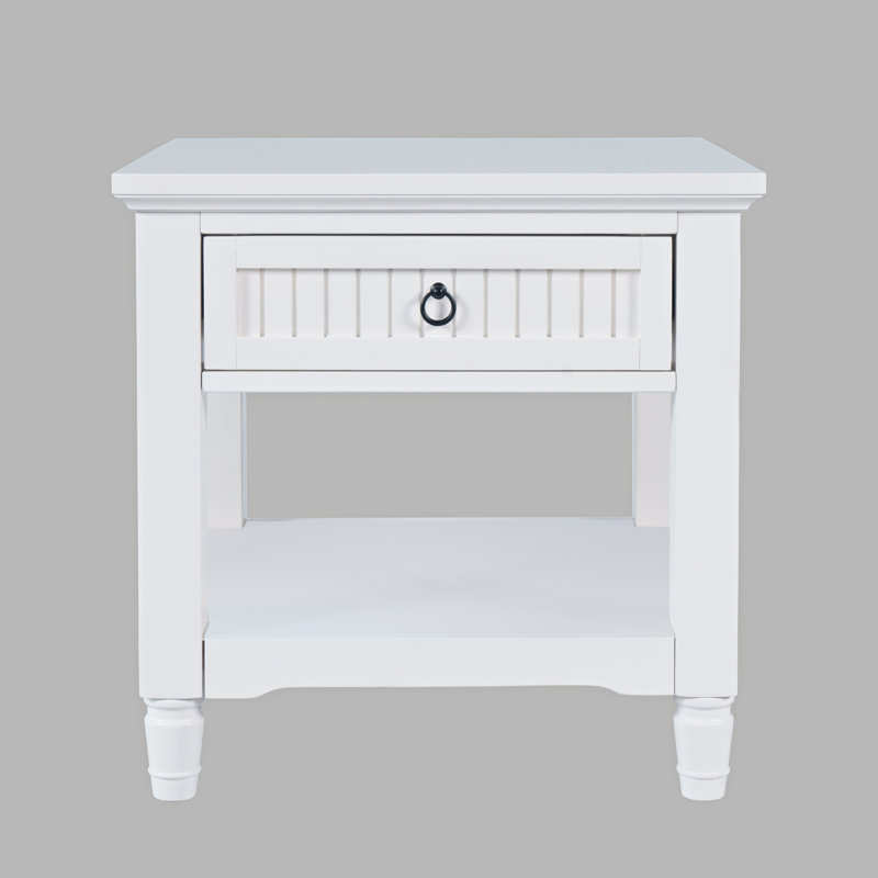Table de bout carrée 24 po avec tablette de rangement Pearce