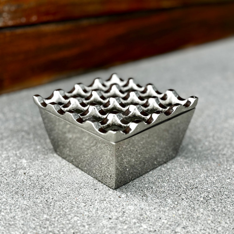 Windproof Chrome Ashtray 16-Hole