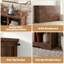 Console de 50 po de long avec canapé-lit étroit de style campagnard avec 8 cubes, derrière le canapé-1530201018