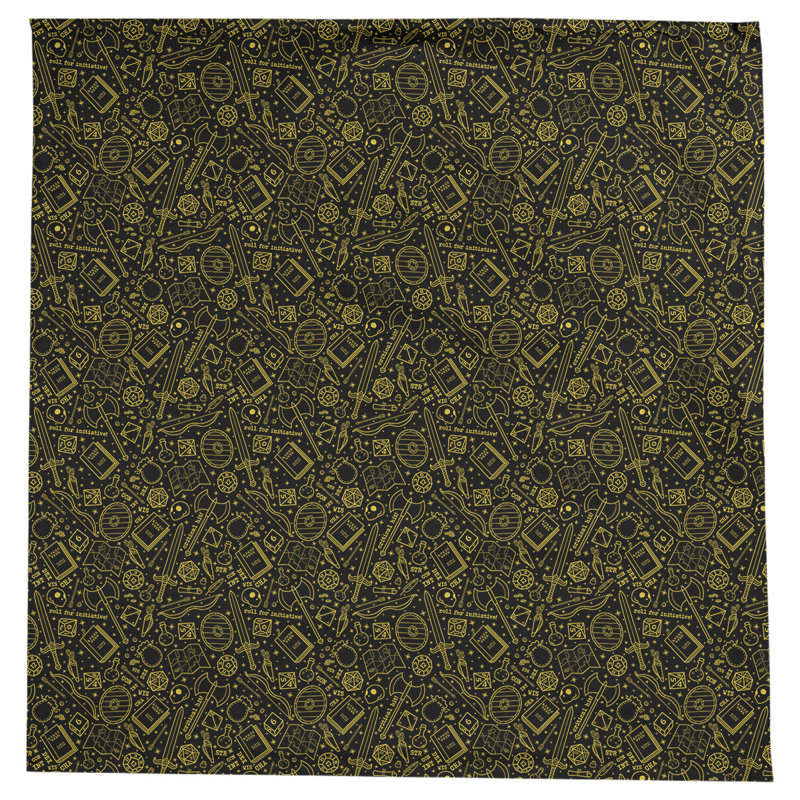 Nappe à motif rpg Leffel, Noir / Jaune