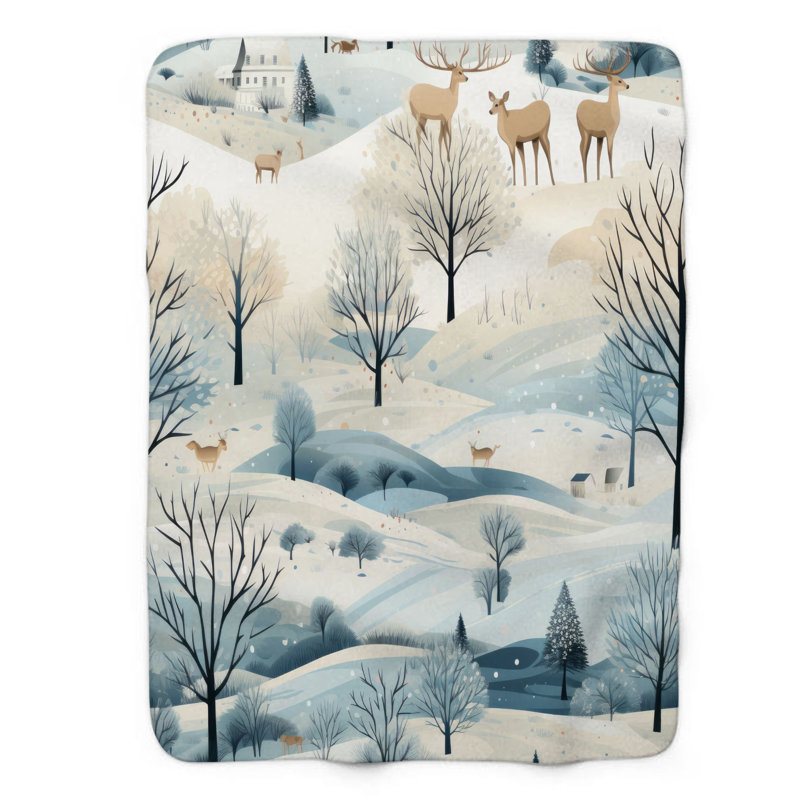 Winter Magic - 1 Piece Premium Blanket, 60" W x 80" L