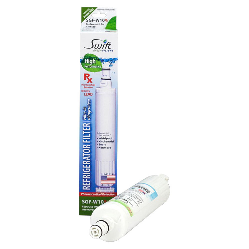 Swift Green Filters SGF-W10 Rx Compatible Refrigerator Water Filter for 4396701, EDR6D1, FILTER 6, 46-9915, CLCH125, EFF-6001A, Made in USA-3 Pack