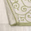 Tapis intérieur / extérieur vert / crème Deilani-983791260