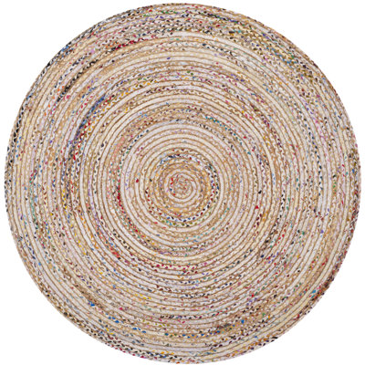 Herzig Flatweave Cotton Beige/Yellow Rug