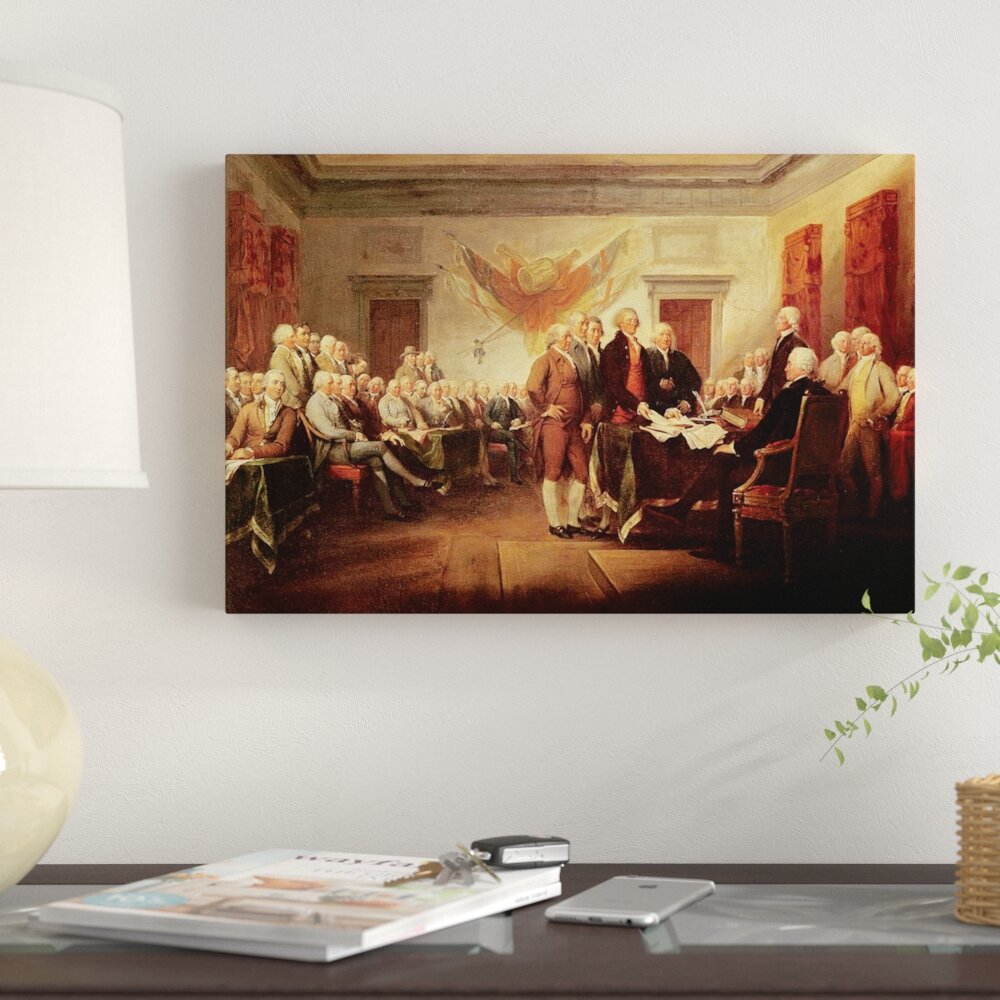 Bless international Declaration Of Independence, C.1817 (US Capitol  Collection) by John Trumbull Gallery-Wrapped Canvas Giclée Wayfair