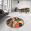 Tapis décoratif multicolore à motif abstrait-1777307627