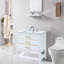 Meuble-lavabo moderne 30 po avec comptoir en céramique -99528264