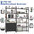 6 Tire Farmhouse Bookshelf And Etagere Bookcases With Storage Cabinet & 2 Barn Doors & 10 Storage Shelves-1536594035