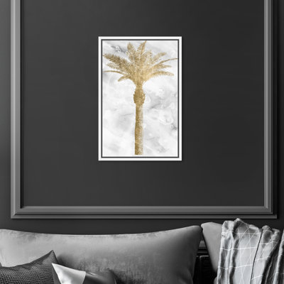 Palmier doré II - impression sur toile tendue