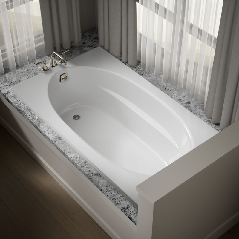 Baignoire de trempage 72 "x 42" Windward, Blanc