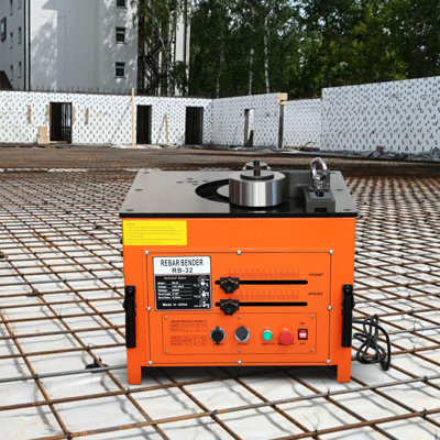 3000W Hydraulic 2-in-1 Rebar Bender & Cutter Machine with Foot Pedal Control, 0-180° Adjustable Angle, Processes Rebar up to 1.3 Inches for Construction and Metalworking Projects