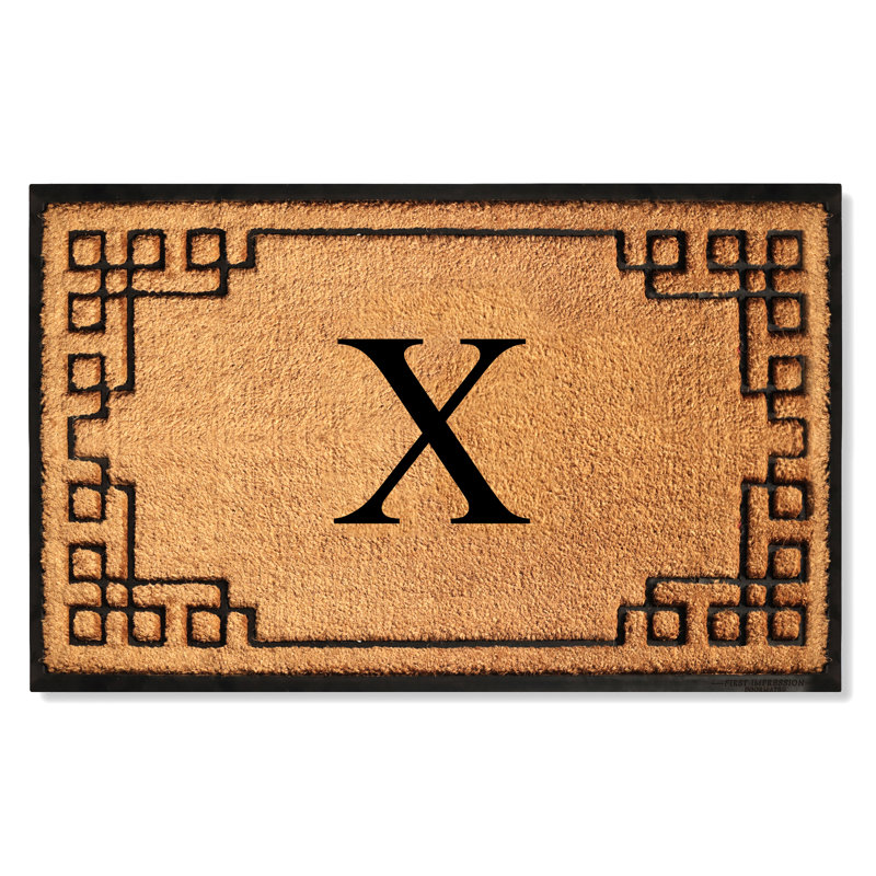Tapis d'entrée antidérapant Monogram, X, L 36 po x L 72 po