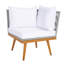 Ensemble de salle à manger rectangulaire avec coussins 127,9 po pour 5 personnes Faiqah-1638899725-1638899727