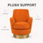 Fauteuil demi-tonneau de bureau pivotant à 360 ° Modern Modern-1220505649
