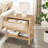 Nightstands Set of 2, Rattan Night Stand Bedside Table with Drawers Storage Shelf, Narrow Bedside Table-1704299542