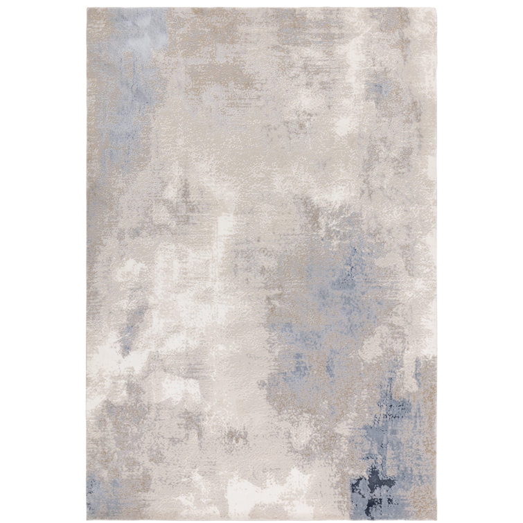 Metro Lane Caydren Abstract Blue/Beige Area Rug | Wayfair.co.uk